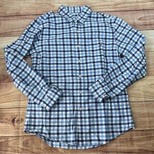 Polo Ralph Lauren Slim Fit Blue Plaid Button Down‎ Long Sleeve Shirt Men’s Large